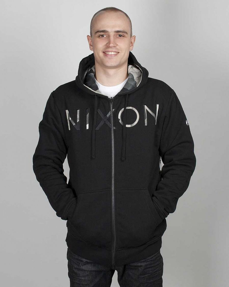 купить Толстовка Nixon Reveille Reverse Zip Hood Black в Москве купить Толстовка Nixon Reveille Reverse Zip Hood Black в Москве