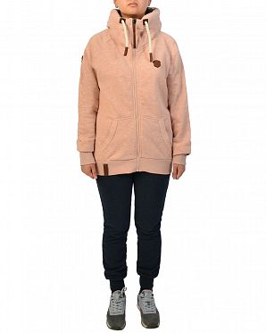 Толстовка женская на молнии с капюшоном Naketano Brazzo Pastel Pink