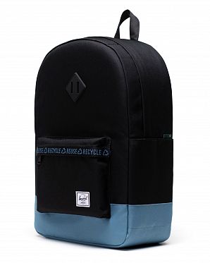 Рюкзак водоотталкивающий с карманом для 15 ноутбука Herschel Heritage Black/Copen Blue