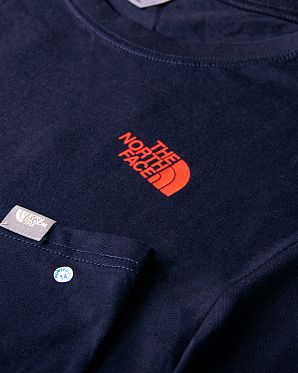 Футболка мужская The North Face Box Back URBAN NAVY FIERY RED Футболка мужская The North Face Box Back URBAN NAVY FIERY RED