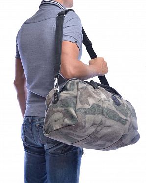 Сумка дорожная через плечо из толстого хлопка Stighlorgan Dunmore Сamo