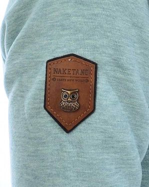 Толстовка женская на молнии с капюшоном Naketano Brazzo Wiederkauer Grun Melange