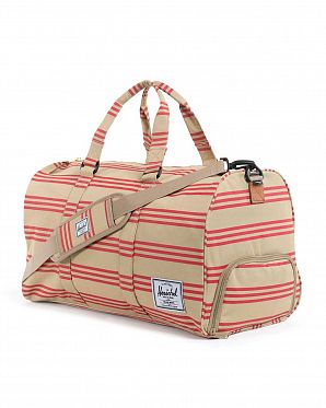 Сумка дорожная с отделом для обуви Herschel Novel Red Khaki Stripe Сумка дорожная с отделом для обуви Herschel Novel Red Khaki Stripe