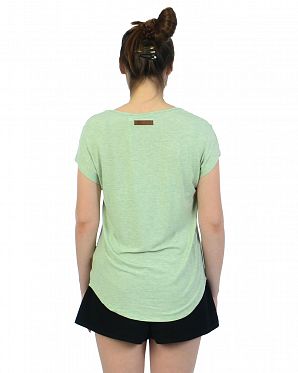 Футболка женская эластичная свободная Германия Falscher Smiley Mint Green Melange Футболка женская эластичная свободная Германия Falscher Smiley Mint Green Melange