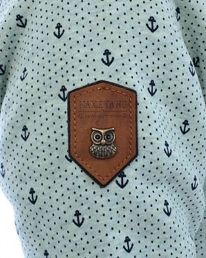 Толстовка женская на молнии с капюшоном Naketano Brazzo Ankerdizzel Nasty Mint Melange