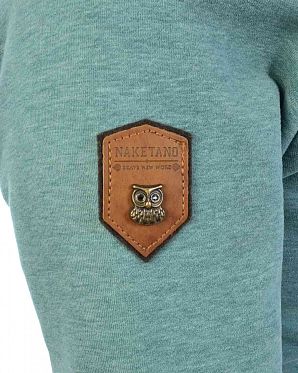 Толстовка женская на молнии с капюшоном Naketano Brazzo Jeck Stormy Sea Mel