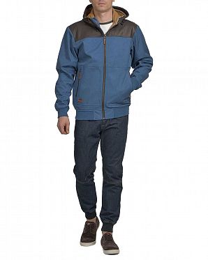 Ветровка водоотталкивающая на флисе Iriedaily Sober Mix Blue