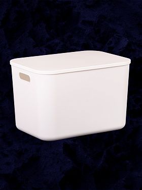 Контейнер АЛИ ЧАЙНА с крышкой SH179, 14 L Большой Высокий Белый