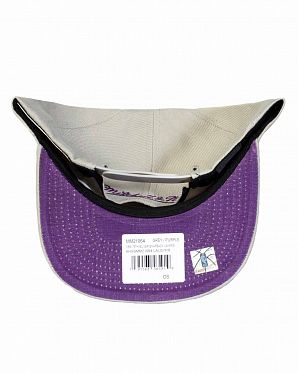 Бейсболка с прямым козырьком Mitchell and Ness Los 75TH Angeles Lakers Silver Бейсболка с прямым козырьком Mitchell and Ness Los 75TH Angeles Lakers Silver