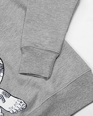Толстовка свитшот Rum Knuckies Lady X Grey Толстовка свитшот Rum Knuckies Lady X Grey
