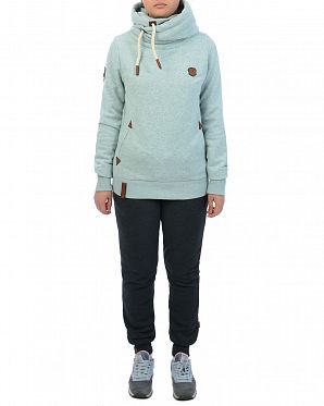 Толстовка женская с капюшоном Naketano Darth Nasty Mint Melange