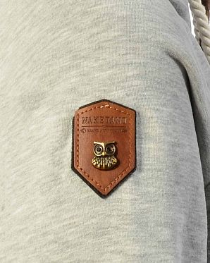 Толстовка женская с капюшоном Naketano Blonder Engel Grey Blue Толстовка женская с капюшоном Naketano Blonder Engel Grey Blue