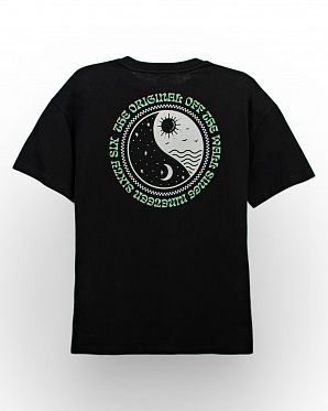 Футболка Vans Side by Side T-Shirt Black Green Font