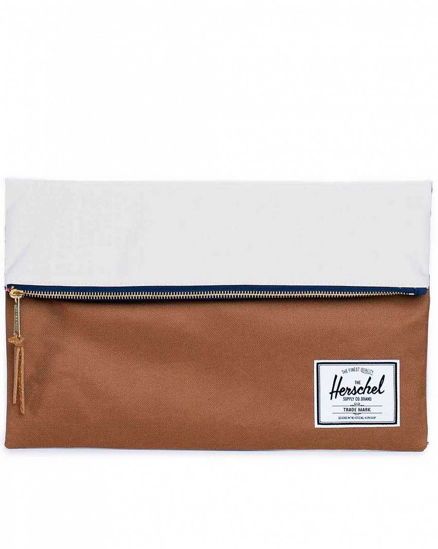 Клатч Herschel Carter Large Caramel Navy Natural отзывы Клатч Herschel Carter Large Caramel Navy Natural отзывы