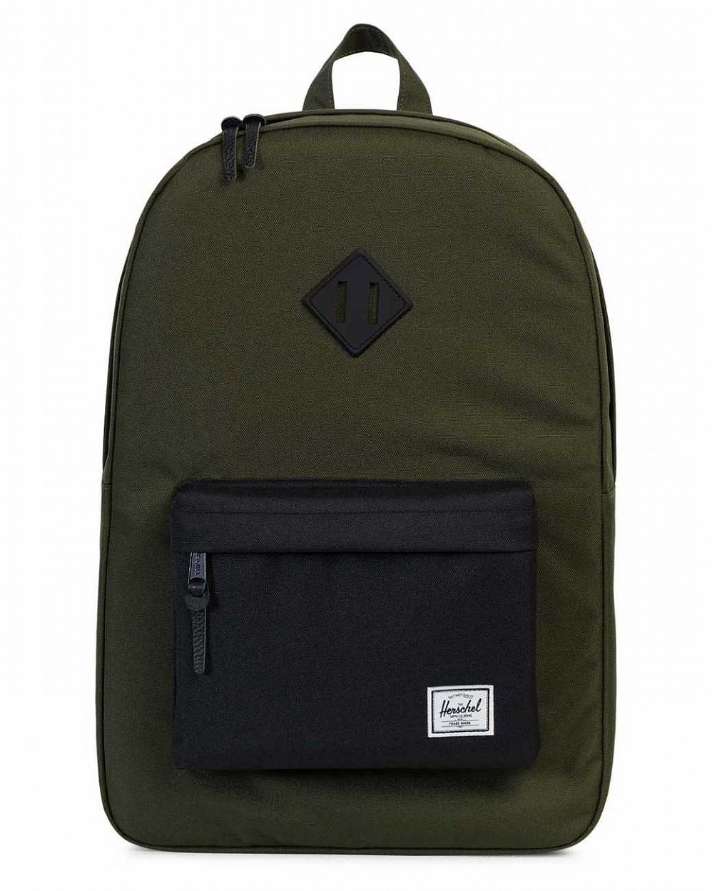 Рюкзак водоотталкивающий с карманом для 15 ноутбука Herschel Heritage Forest Black отзывы