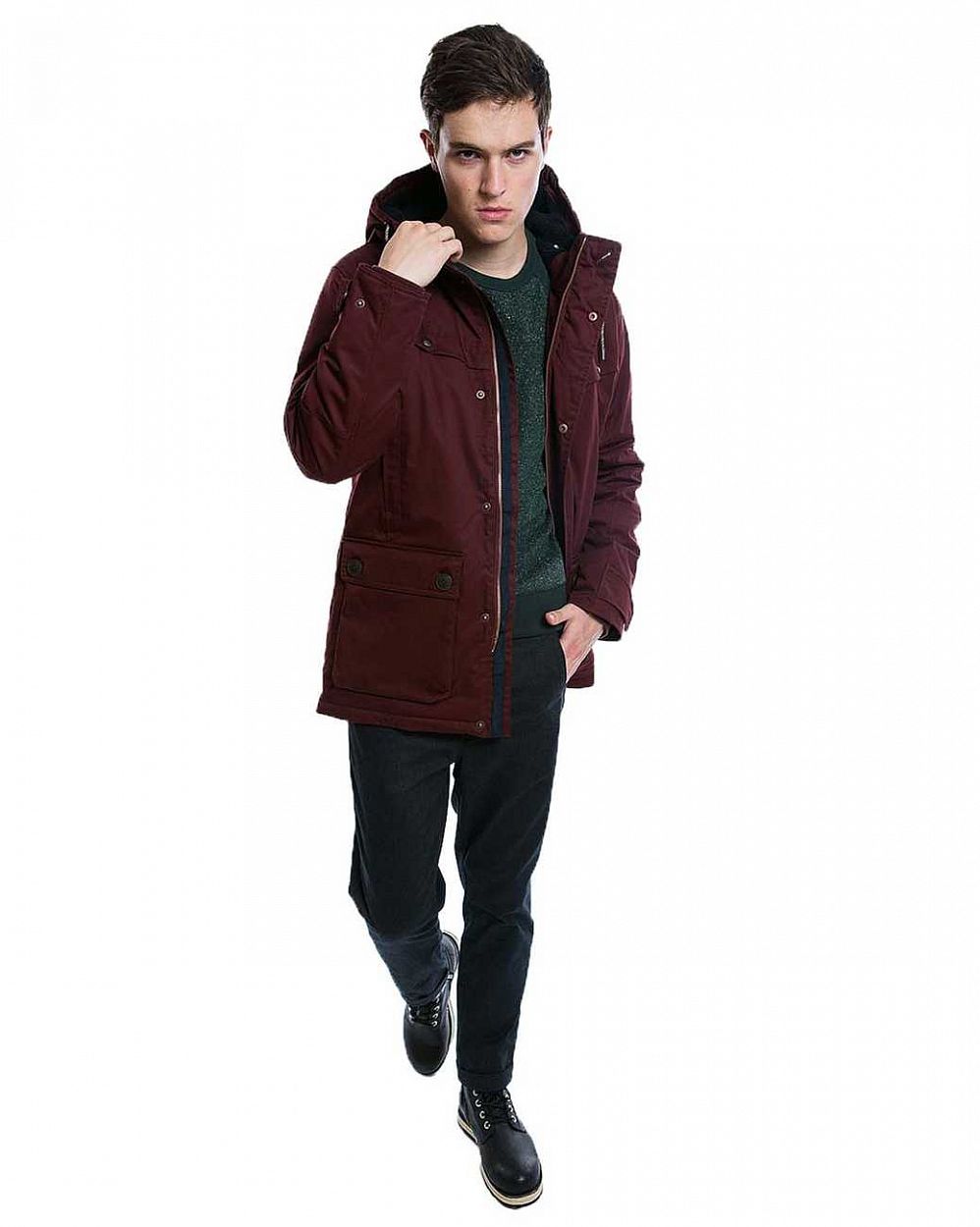 Парка водоотталкивающая зимняя мужская Loading Jacket 1313 Wine отзывы