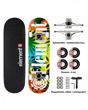 Скейтборд в Сборе Element 3 размер 8.25 (12 зеленый салатовый)