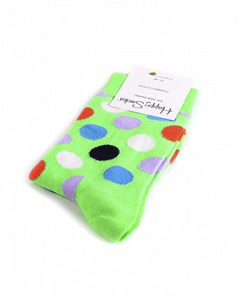 Носки мужские Happy Socks Combed Cotton Ball Sage