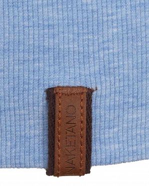 Лонгслив женский с капюшоном Naketano Saksofon Saksofon Blue