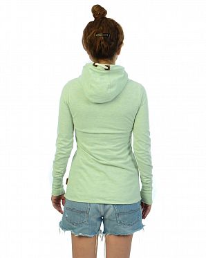 Толстовка женская облегченная с капюшоном Naketano Las Ma Ficking LSD Trip Melange