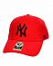 Бейсболка классическая с изогнутым козырьком '47 Brand MVP SNAPBACK New York Yankees TRA Torch Red