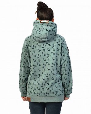 Толстовка женская на молнии с капюшоном Naketano Gebimster Brazzo Stormy Sea Mel Толстовка женская на молнии с капюшоном Naketano Gebimster Brazzo Stormy Sea Mel