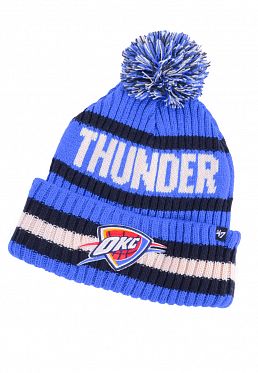 Шапка с помпоном на флисе '47 Brand NBA Oklahoma City Tunder Blue Шапка с помпоном на флисе '47 Brand NBA Oklahoma City Tunder Blue