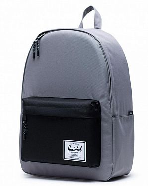 Рюкзак водоотталкивающий для ноутбука 15 дюймов Herschel Classic XL Grey Black Рюкзак водоотталкивающий для ноутбука 15 дюймов Herschel Classic XL Grey Black