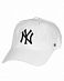 Бейсболка классическая с изогнутым козырьком '47 Brand Clean Up New York Yankees White
