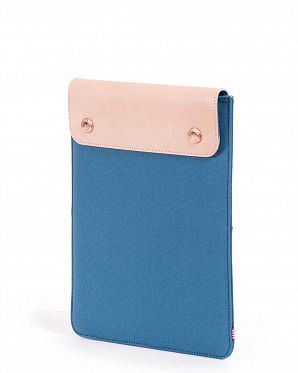 Чехол водоотталкивающий на кнопках кожа Herschel Spokane iPad Air Cadet