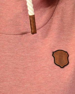 Толстовка женская с капюшоном Naketano Schmierlappen IX Foggy Rose Mel Толстовка женская с капюшоном Naketano Schmierlappen IX Foggy Rose Mel