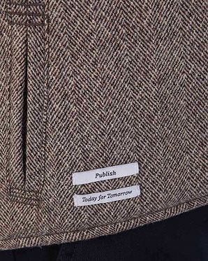 Жилетка на молнии утепленная мужская шерсть Publish Crawford Beige