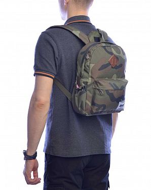 Рюкзак водоотталкивающий маленький 8848 H Black Stripe Teal