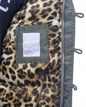 Пуховик водонепроницаемый на гусином пуху Корея NudeBones Olive