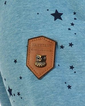 Толстовка женская с капюшоном Naketano Spreiz Mal Mit Light Blue Melange