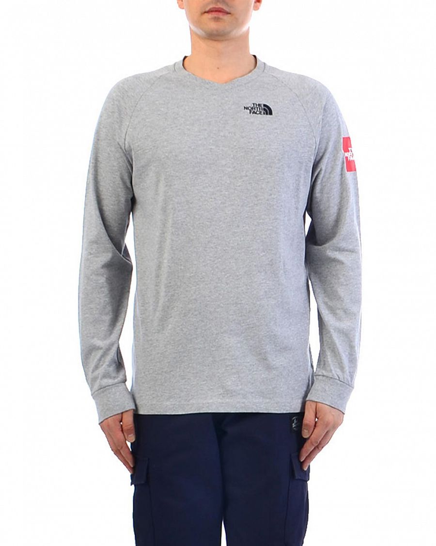 Футболка с длинным рукавом The North Face Red Box Sleeve Grey отзывы