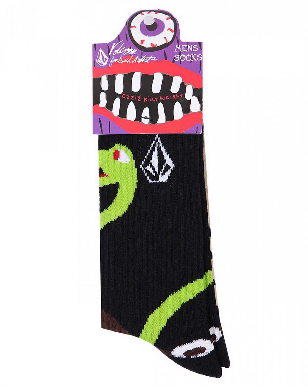 Носки мужские Volcom FA Ozzie Wright Sock Black отзывы