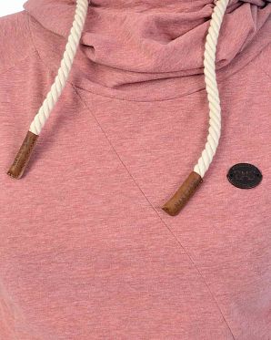 Лонгслив женский с капюшоном Naketano Mandy XI Schmusi Bumsi Mel Лонгслив женский с капюшоном Naketano Mandy XI Schmusi Bumsi Mel