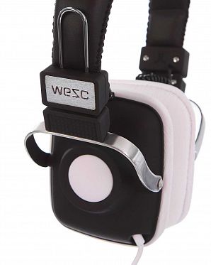 Наушники с микрофоном проводные складные WeSC Maraca On Ear Headphones Black White