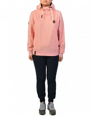 Толстовка женская с капюшоном Naketano Hier ist der Manager Sugar Pink Melange