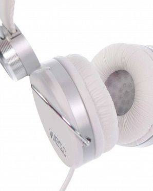 Наушники с микрофоном проводные складные WeSC Banjar On Ear Headphones White