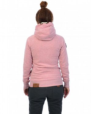Толстовка женская на молнии с капюшоном Naketano Brazzo Schmutzmuschi Pink