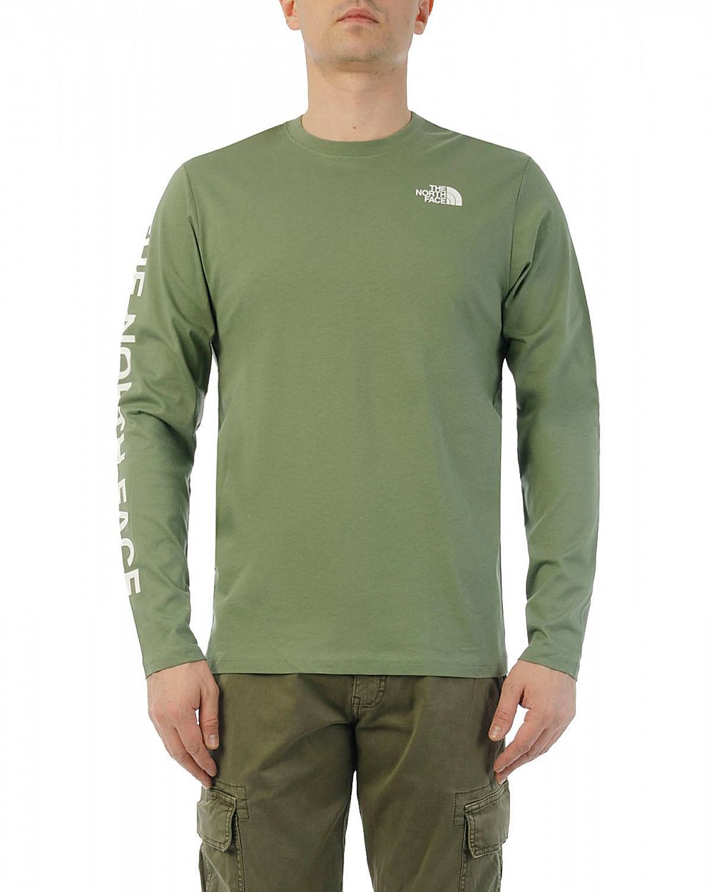 Футболка с длинным рукавом The North Face Dome Sleeve Print Olive отзывы