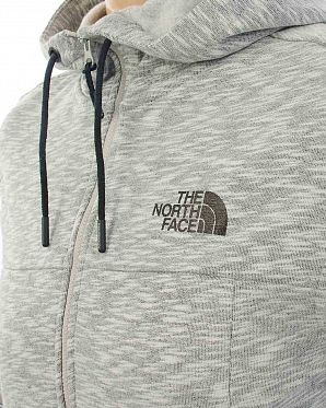 Толстовка женская с капюшоном флисовая The North Face Zip Hood Grey