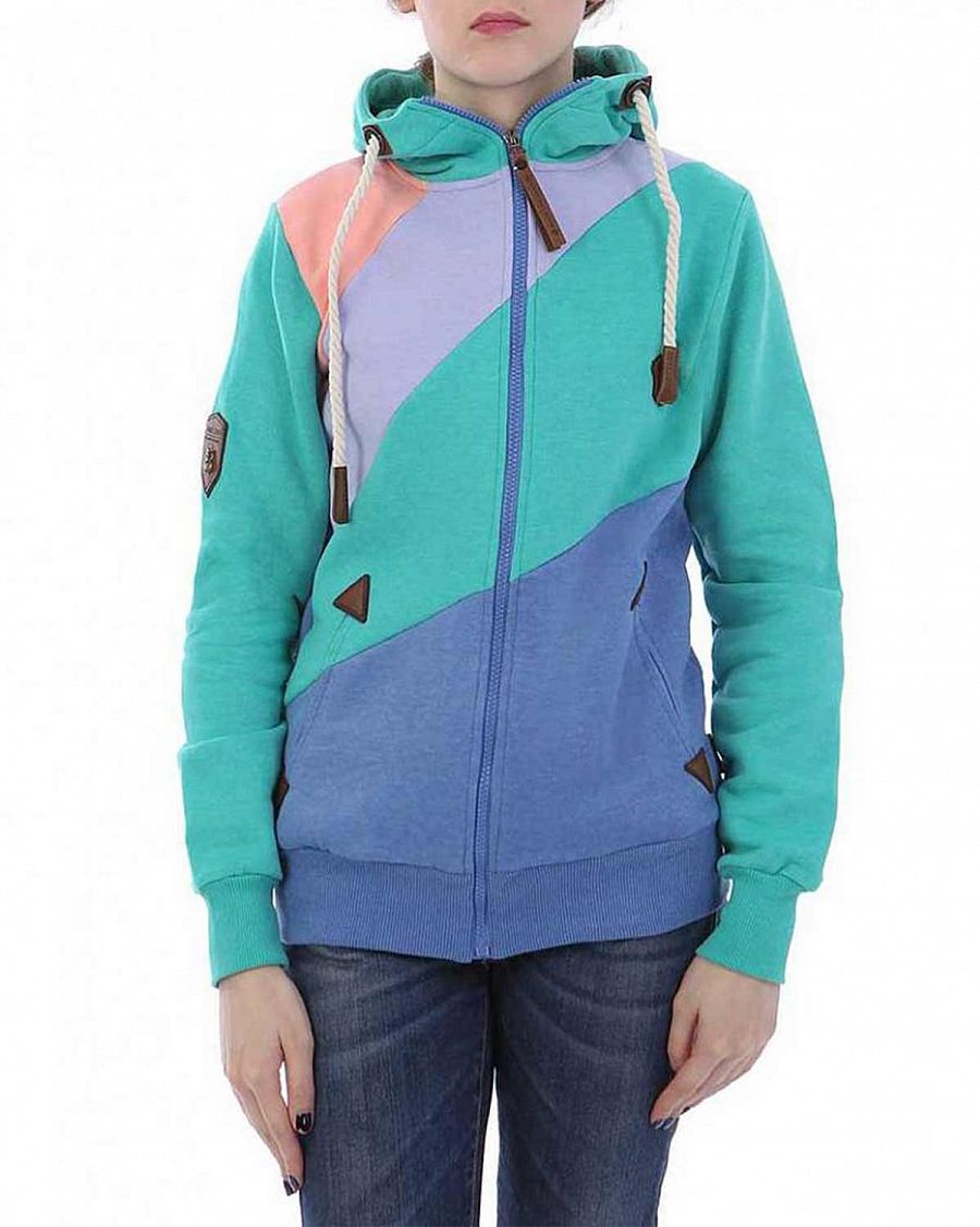 Толстовка женская на молнии с капюшоном Naketano Blond Multi Color Green отзывы Толстовка женская на молнии с капюшоном Naketano Blond Multi Color Green отзывы