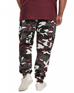 Джоггеры мужские карго Urban Classics Wine Camo Джоггеры мужские карго Urban Classics Wine Camo