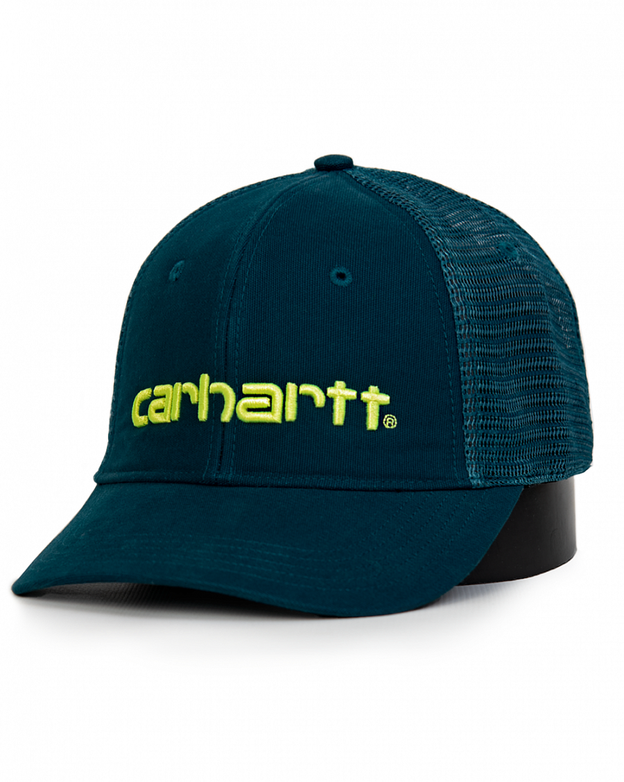 Бейсболка сетка Carhartt Style # 101195 Canvas Mesh-Back Logo Graphic Cap Deep sea отзывы