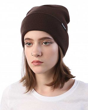 Шапки зимняя универсальная вязаная Dickies 1922 Alaska Dark Brown