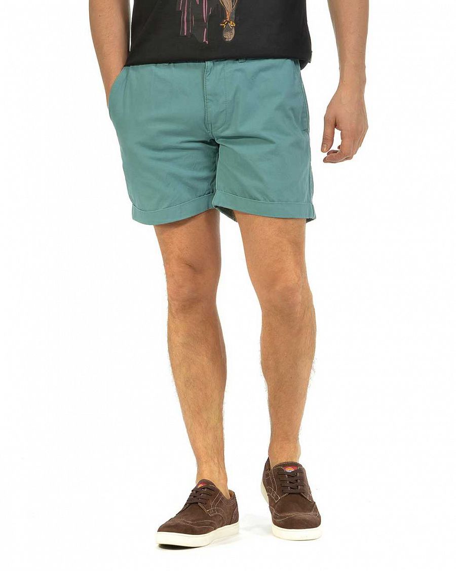 Шорты мужские Knowledge Cotton Apparel Chino ShortTurquoise отзывы