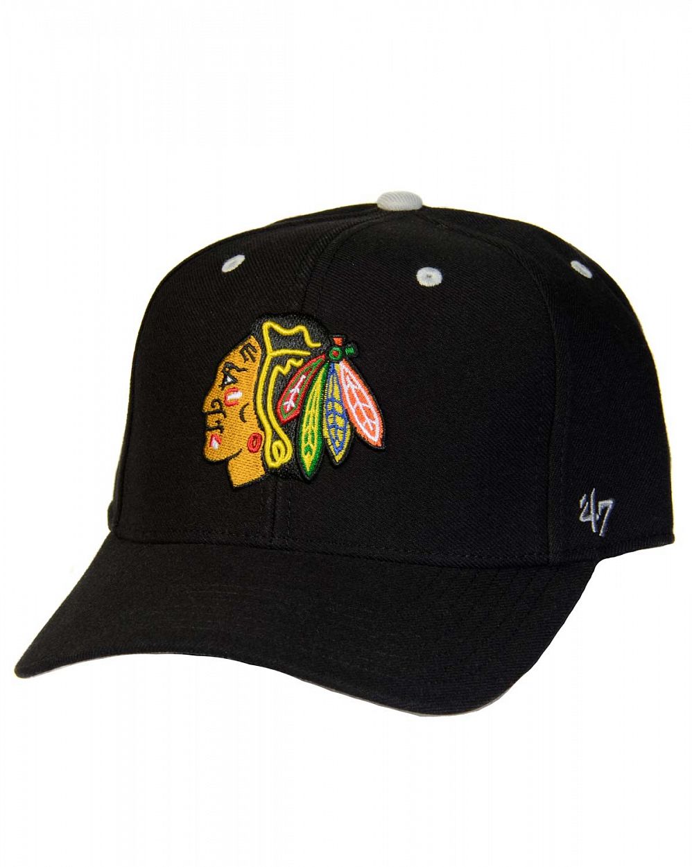 Бейсболка '47 Brand MVP WBP Chicago Blackhawks Black White отзывы